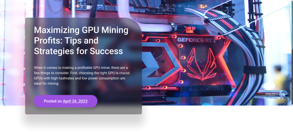 Maximizing GPU Mining Profits: Tips and Strategies for Success