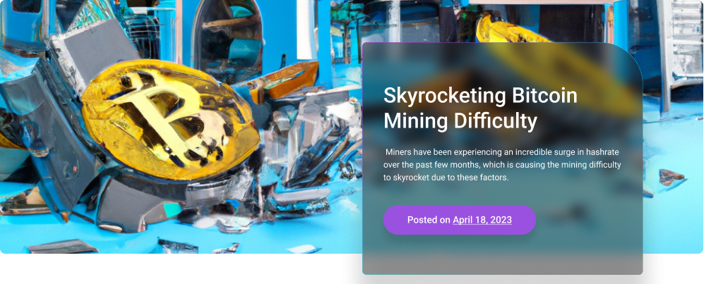 Skyrocketing Bitcoin Mining Difficulty