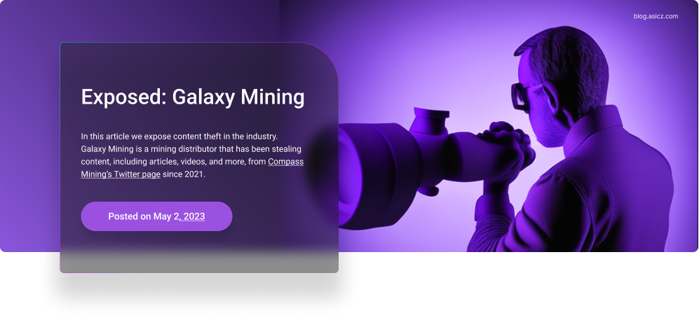 Galaxy Mining: An Unethical Mining Distributor That Steals Content From Others