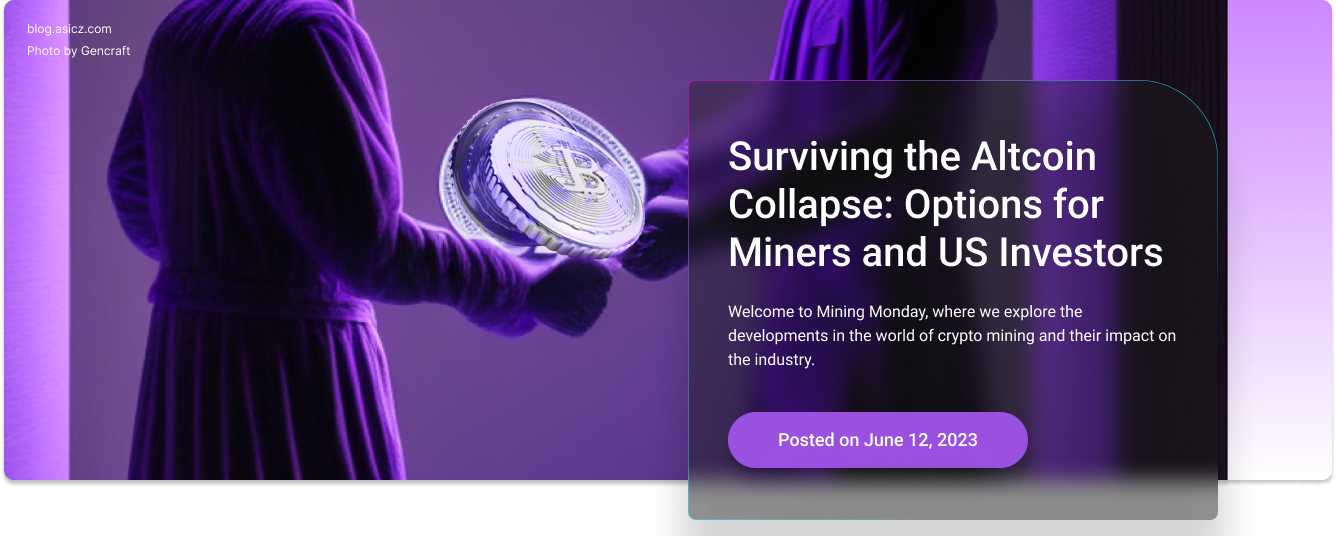 Surviving the Altcoin Collapse: Options for Miners and US Investors